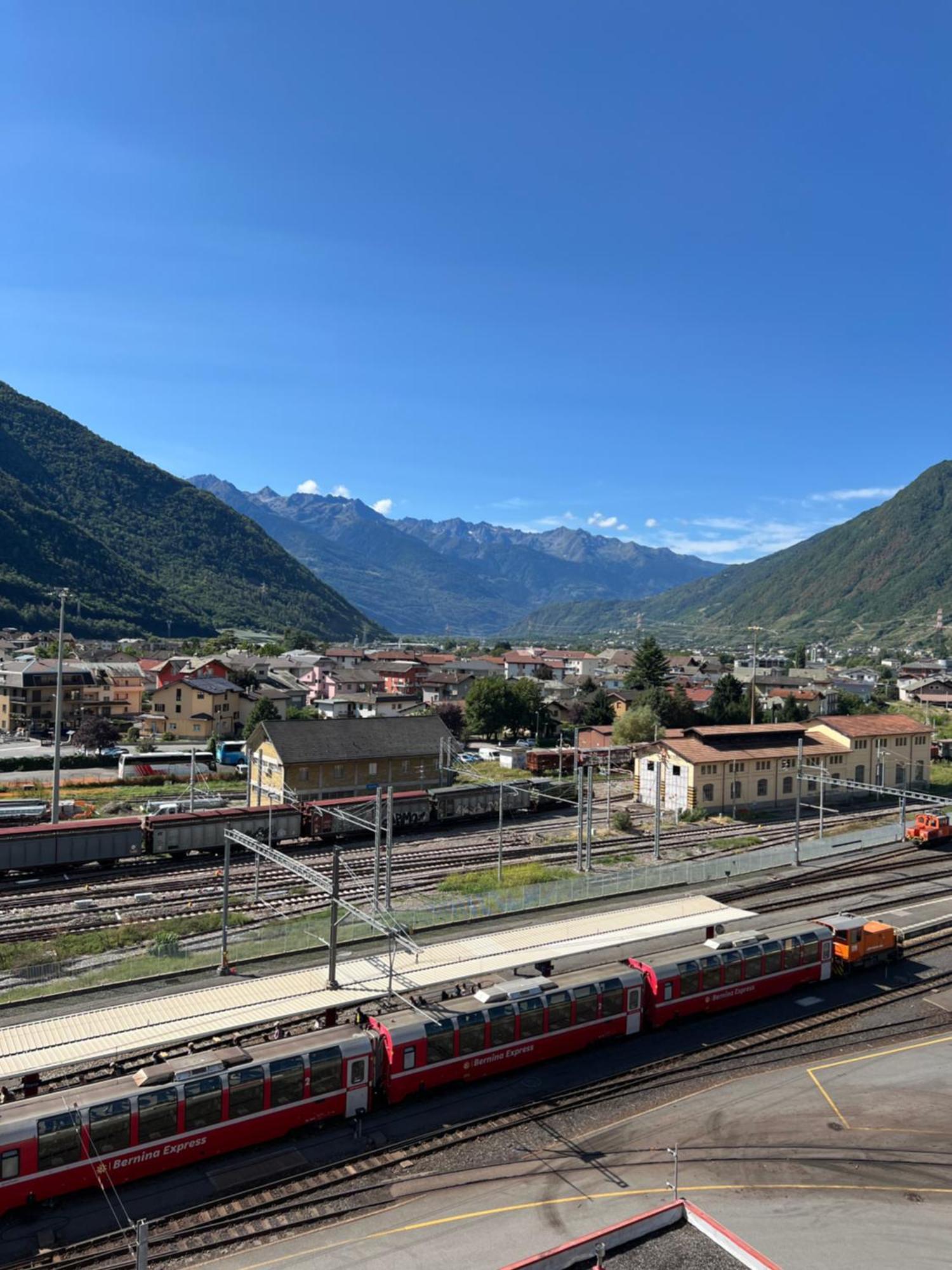 Ferienwohnung Bernina View Tirano Exterior foto
